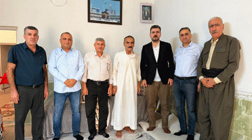 رابطة الأنصار تزور الرفيق عمر قادر (كارزان)